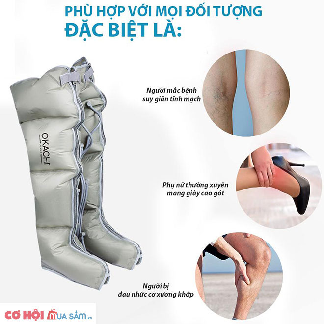 Phụ kiện phần chân máy nén ép suy giãn tĩnh mạch OKACHI chính hãng - Ảnh 5