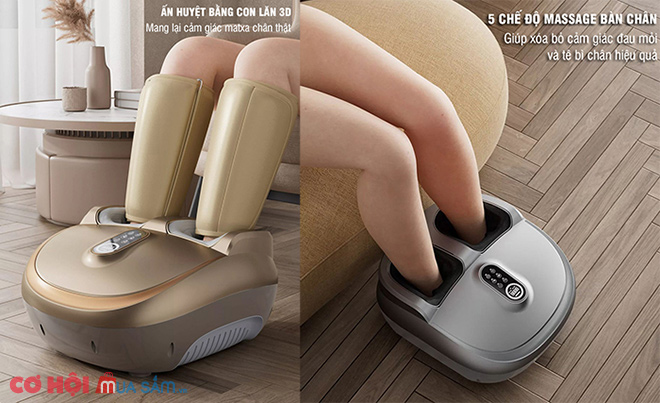 Máy massage chân nén ép trị liệu suy giãn tĩnh mạch Nikio NK-187 - Ảnh 2 Máy massage chân nén ép trị liệu suy giãn tĩnh mạch Nikio NK-187 - Ảnh 2
