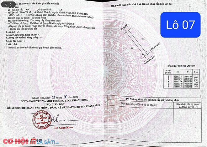 Sang đất xã Khánh Thành, huyện Khánh Vĩnh, Khánh Hòa - Ảnh 3 Sang đất xã Khánh Thành, huyện Khánh Vĩnh, Khánh Hòa - Ảnh 3