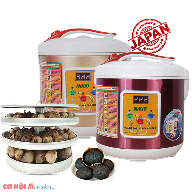 Máy (nồi) làm tỏi đen tự động Nikio NK-696 - 6L, màu xám bạc - Ảnh 4 Máy (nồi) làm tỏi đen tự động Nikio NK-696 - 6L, màu xám bạc - Ảnh 4