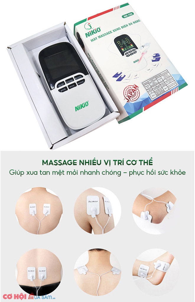 Máy massage xung điện kết hợp đèn hồng ngoại trị liệu viêm mũi Nikio NK-102 - Ảnh 5 Máy massage xung điện kết hợp đèn hồng ngoại trị liệu viêm mũi Nikio NK-102 - Ảnh 5