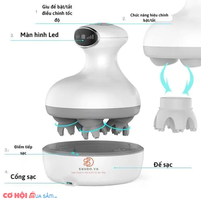 SHUDO - Đánh giá máy massage đầu cầm tay giá rẻ hiệu quả trên thị trường - Ảnh 4 SHUDO - Đánh giá máy massage đầu cầm tay giá rẻ hiệu quả trên thị trường - Ảnh 4