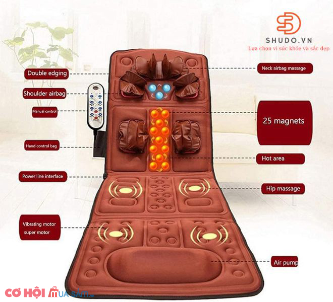 Shudo - Top Nệm massage trị liệu toàn thân giá rẻ trên thị trường hiện nay - Ảnh 5 Shudo - Top Nệm massage trị liệu toàn thân giá rẻ trên thị trường hiện nay - Ảnh 5