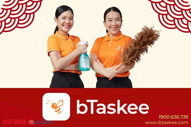 Dịch vụ bTaskee - Tổng vệ sinh nhà đón Tết chỉ với 30s đặt lịch - Ảnh 1 Dịch vụ bTaskee - Tổng vệ sinh nhà đón Tết chỉ với 30s đặt lịch - Ảnh 1
