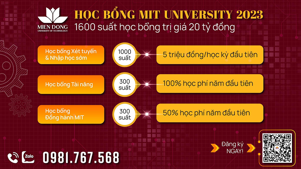 Xét tuyển học bạ sớm nhận học bổng 5 triệu đồng tại MIT University Vietnam - Ảnh 2 Xét tuyển học bạ sớm nhận học bổng 5 triệu đồng tại MIT University Vietnam - Ảnh 2
