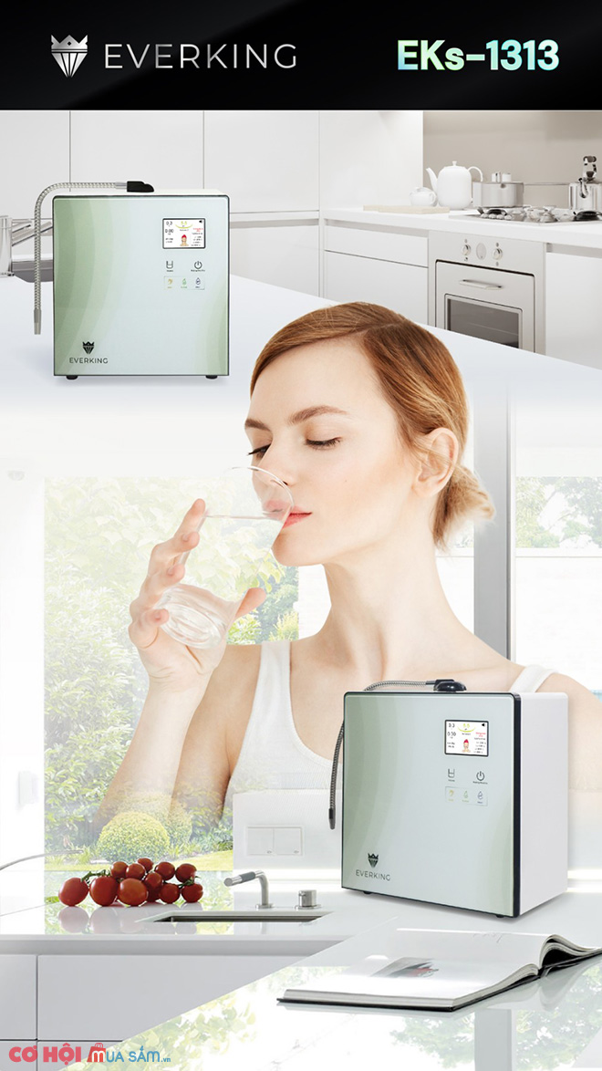 Top 4 máy lọc nước điện giải Everking đẳng cấp thế giới - giá tốt bất ngờ - Ảnh 2 Top 4 máy lọc nước điện giải Everking đẳng cấp thế giới - giá tốt bất ngờ - Ảnh 2