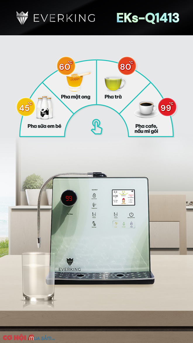 Top 4 máy lọc nước điện giải Everking đẳng cấp thế giới - giá tốt bất ngờ - Ảnh 3 Top 4 máy lọc nước điện giải Everking đẳng cấp thế giới - giá tốt bất ngờ - Ảnh 3
