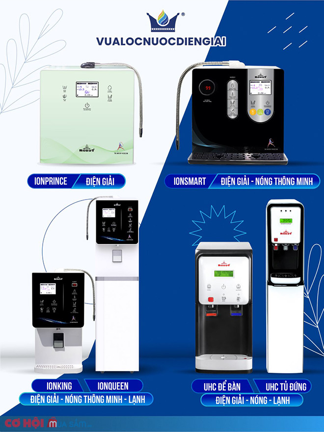 Ưu đãi chào hè - Máy lọc nước điện giải iON kiềm ROBOT, chỉ còn 14.800.000đ - Ảnh 2 Ưu đãi chào hè - Máy lọc nước điện giải iON kiềm ROBOT, chỉ còn 14.800.000đ - Ảnh 2