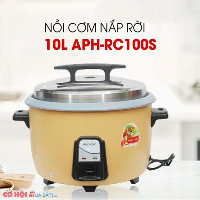 Nồi cơm nắp rời Apechome APH-RC100S (10L) - Ảnh 1 Nồi cơm nắp rời Apechome APH-RC100S (10L) - Ảnh 1
