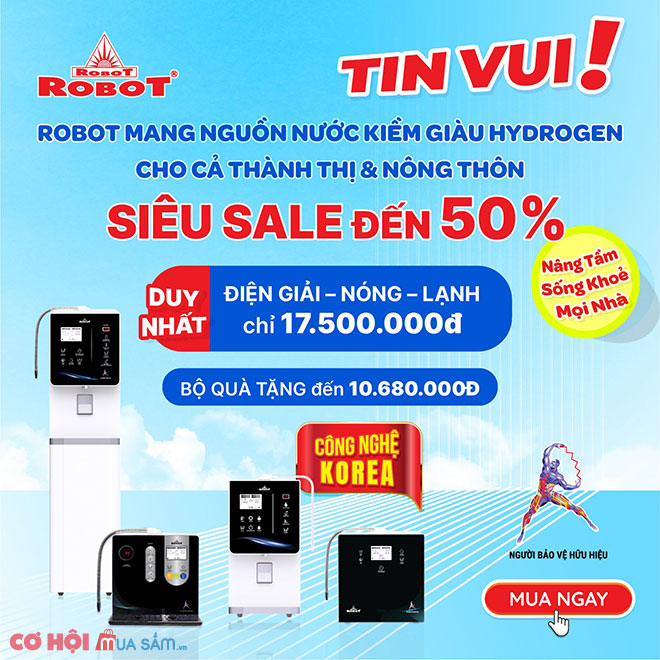 Tin Vui - ROBOT mang nguồn nước kiềm giàu Hydrogen cho cả thành thị & nông thôn - Ảnh 2 Tin Vui - ROBOT mang nguồn nước kiềm giàu Hydrogen cho cả thành thị & nông thôn - Ảnh 2