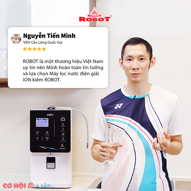 Ưu đãi tháng 08 đến 50% - Máy lọc nước iON kiềm ROBOT, chuẩn Thiết bị Y tế Châu Âu - Ảnh 2 Ưu đãi tháng 08 đến 50% - Máy lọc nước iON kiềm ROBOT, chuẩn Thiết bị Y tế Châu Âu - Ảnh 2
