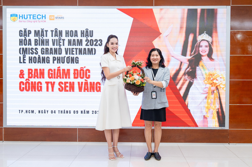 HUTECH tặng học bổng thạc sĩ 100% học phí cho hoa hậu Lê Hoàng Phương - ảnh 4 HUTECH tặng học bổng thạc sĩ 100% học phí cho hoa hậu Lê Hoàng Phương - ảnh 4