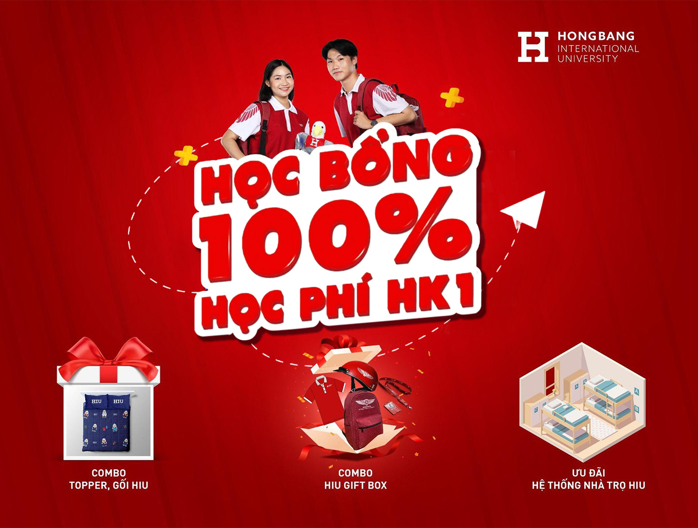 Trường đại học Quốc tế Hồng Bàng tặng 100% học phí kỳ I Trường đại học Quốc tế Hồng Bàng tặng 100% học phí kỳ I