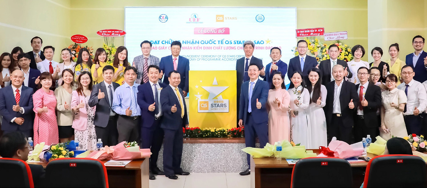 UEF đạt chứng nhận quốc tế QS Stars 4 sao theo bộ tiêu chuẩn mới - ảnh 3 UEF đạt chứng nhận quốc tế QS Stars 4 sao theo bộ tiêu chuẩn mới - ảnh 3