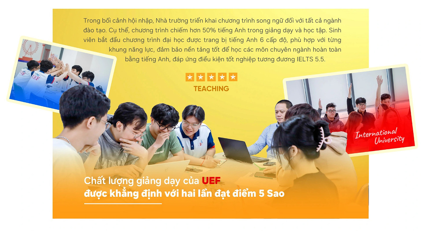 UEF đạt chứng nhận quốc tế QS Stars 4 sao theo bộ tiêu chuẩn mới - ảnh 4 UEF đạt chứng nhận quốc tế QS Stars 4 sao theo bộ tiêu chuẩn mới - ảnh 4