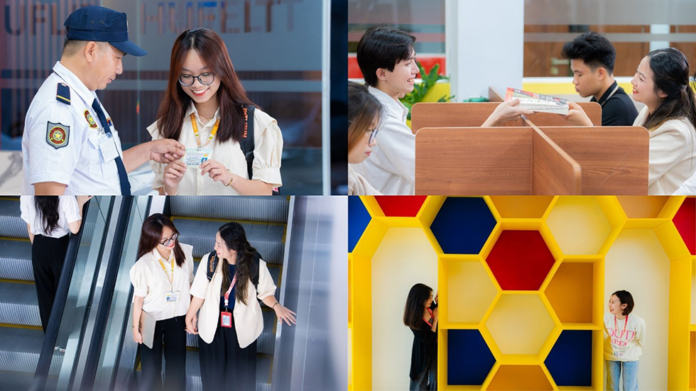 Sinh viên hào hứng trải nghiệm sự ′thay da đổi thịt′ của HUFLIT - ảnh 2 Sinh viên hào hứng trải nghiệm sự ′thay da đổi thịt′ của HUFLIT - ảnh 2