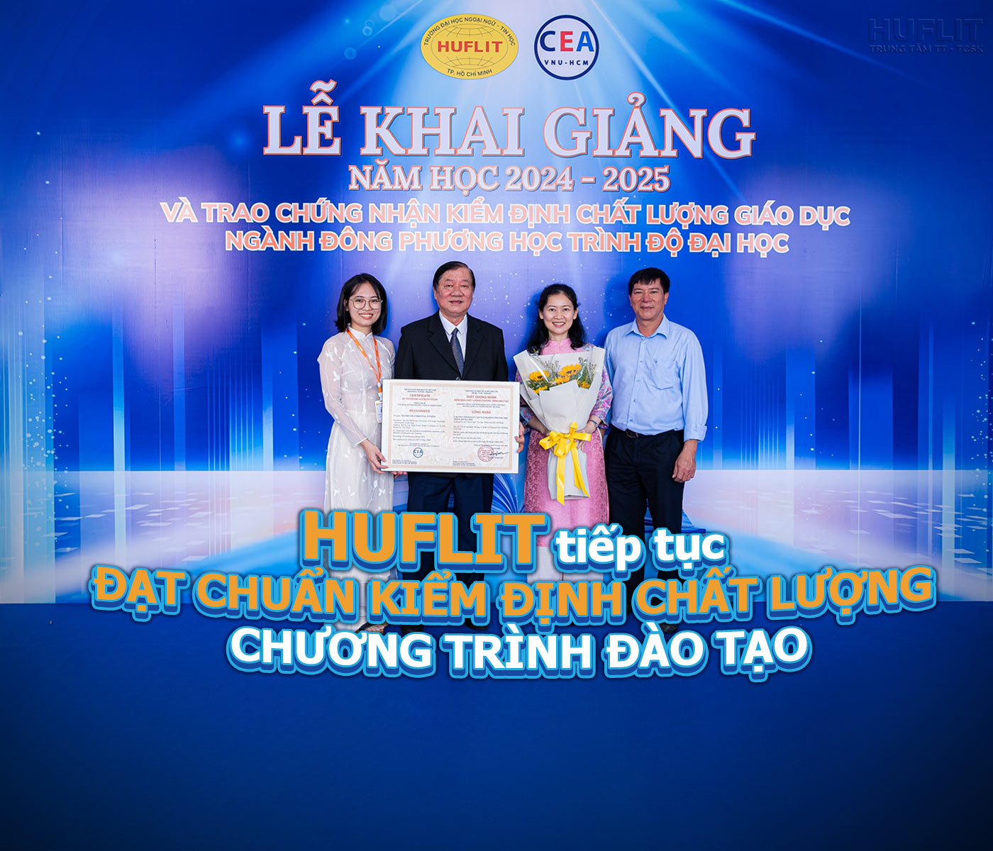 HUFLIT tiếp tục đạt chuẩn kiểm định chất lượng chương trình đào tạo - ảnh 1 HUFLIT tiếp tục đạt chuẩn kiểm định chất lượng chương trình đào tạo - ảnh 1