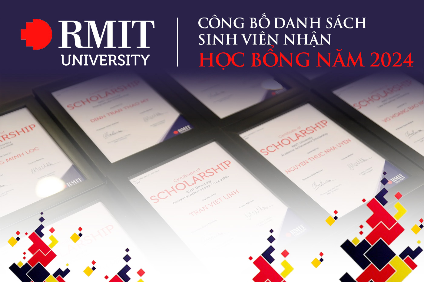 Đại học RMIT công bố danh sách sinh viên nhận học bổng năm 2024 - ảnh 1 Đại học RMIT công bố danh sách sinh viên nhận học bổng năm 2024 - ảnh 1
