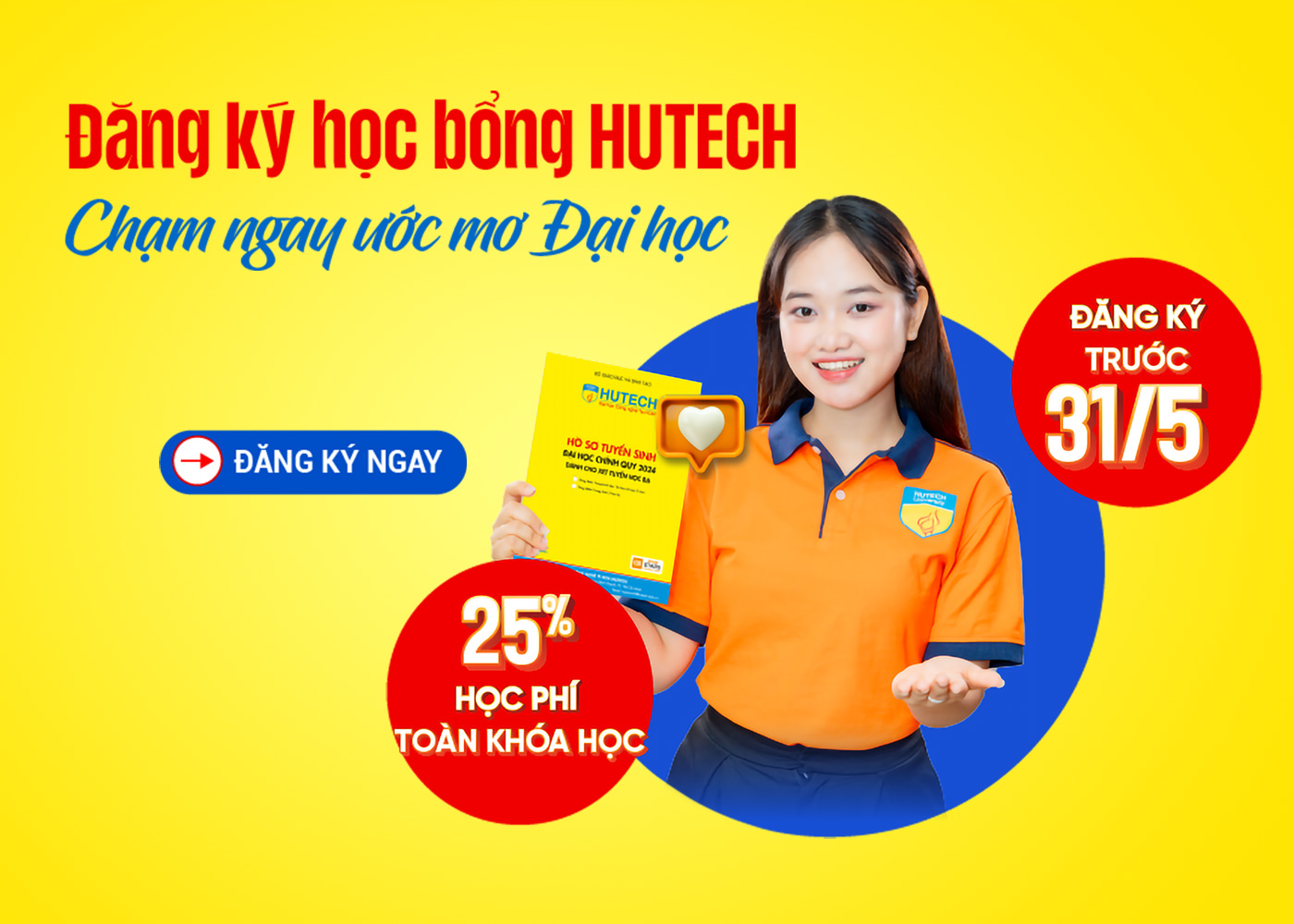Đăng ký trước 31-5 được nhận học bổng HUTECH - ảnh 1 Đăng ký trước 31-5 được nhận học bổng HUTECH - ảnh 1