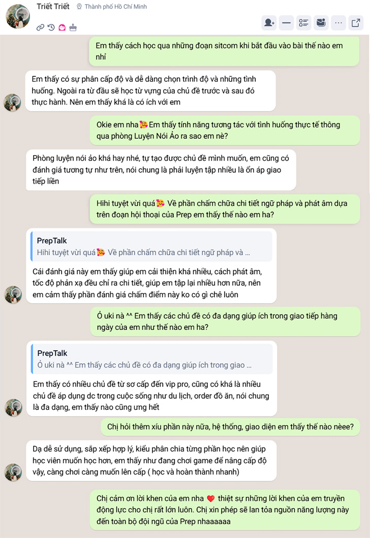 PrepTalk - học tiếng Anh giao tiếp cùng AI PrepTalk - học tiếng Anh giao tiếp cùng AI