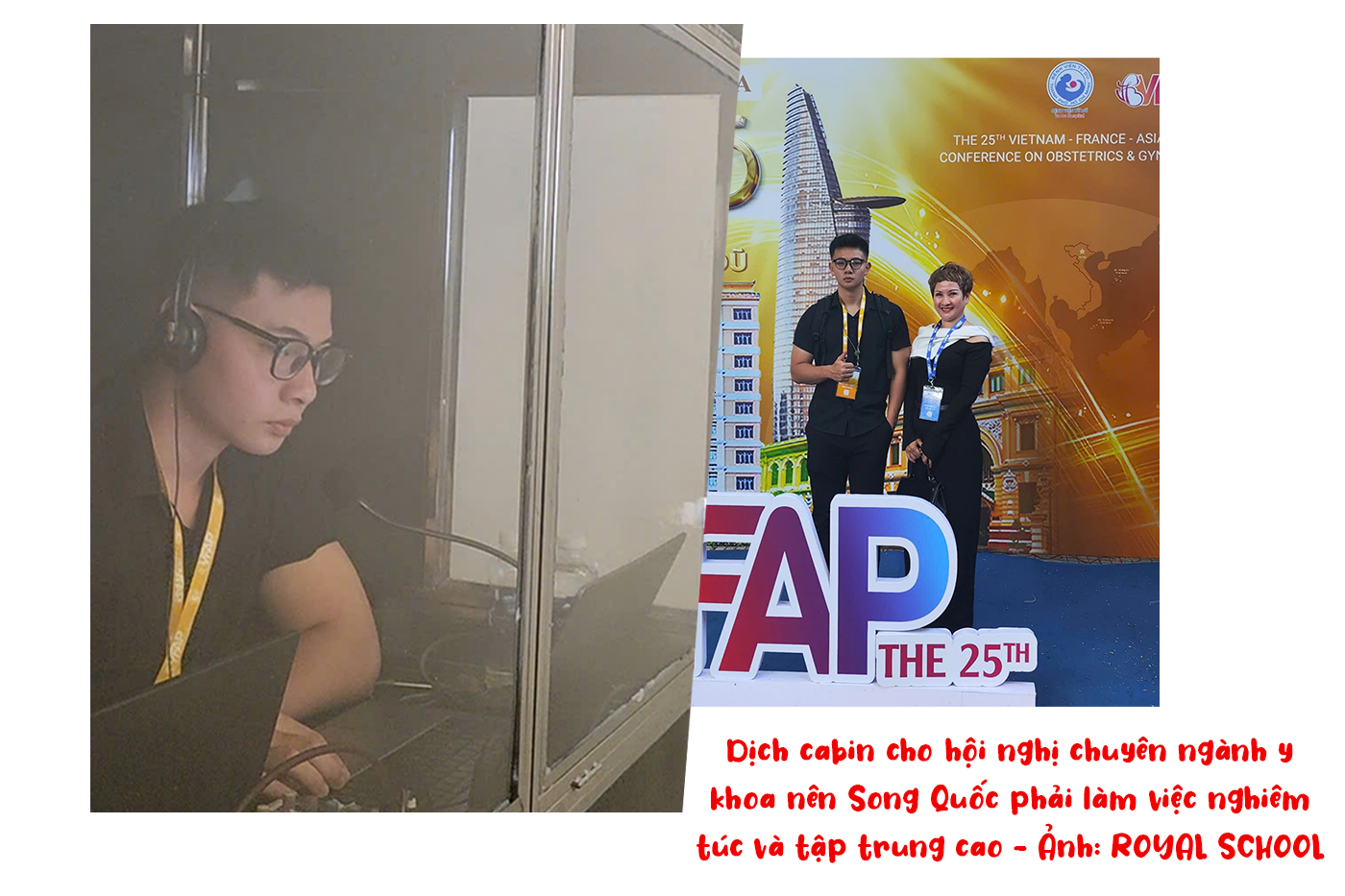 Học sinh Royal School tự tin dịch cabin của hội nghị quốc tế - Ảnh 3 Học sinh Royal School tự tin dịch cabin của hội nghị quốc tế - Ảnh 3