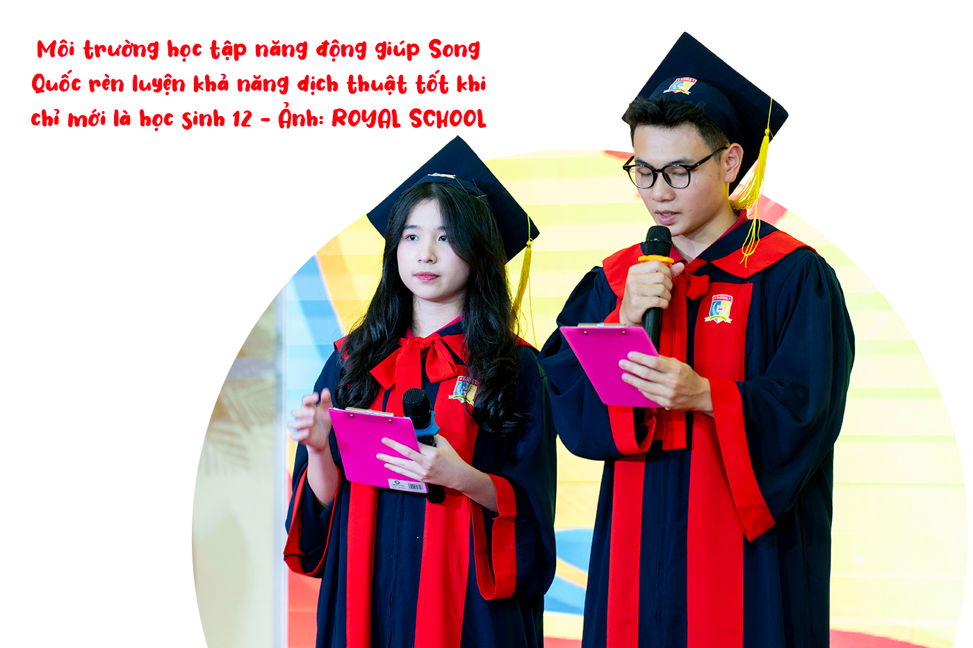 Học sinh Royal School tự tin dịch cabin của hội nghị quốc tế - Ảnh 5 Học sinh Royal School tự tin dịch cabin của hội nghị quốc tế - Ảnh 5